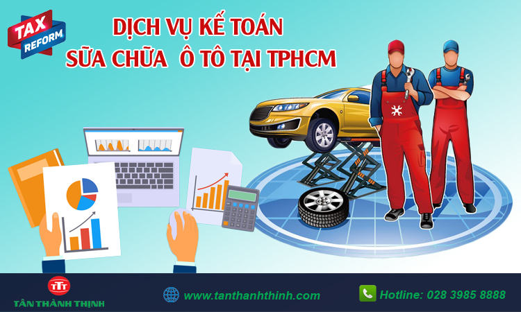 Kế toán dịch vụ sửa chữa ô tô 