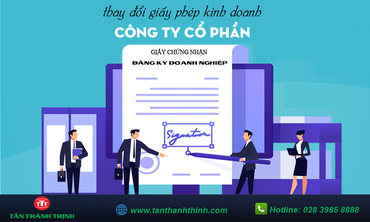 Thay đổi giấy phép kinh doanh công ty cổ phần