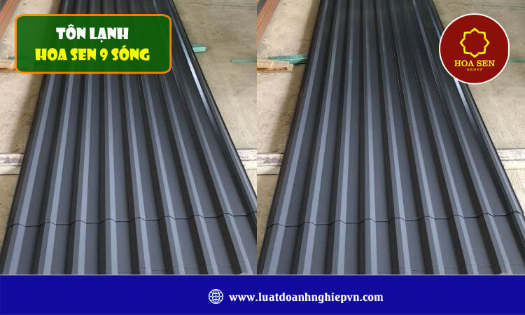 Tôn lạnh Hoa Sen 9 sóng